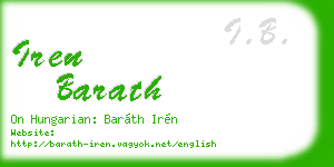 iren barath business card